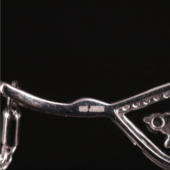 3 PIECES-Blue & White Topaz 925 Strlng Silver Necklace, Bolo Bracelet & Earrings - Picture 8 of 8